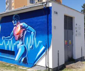 Aktuality / Graffiti maľba skrášľuje výmenník na Fábryho ulici - foto