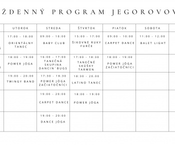 Aktuality / Program a aktivity Výmenníka Jegorovovo - foto Aktuality / Program a aktivity Výmenníka Jegorovovo - foto