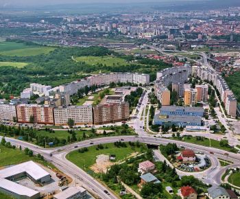 Letecké snímky mestskej časti
