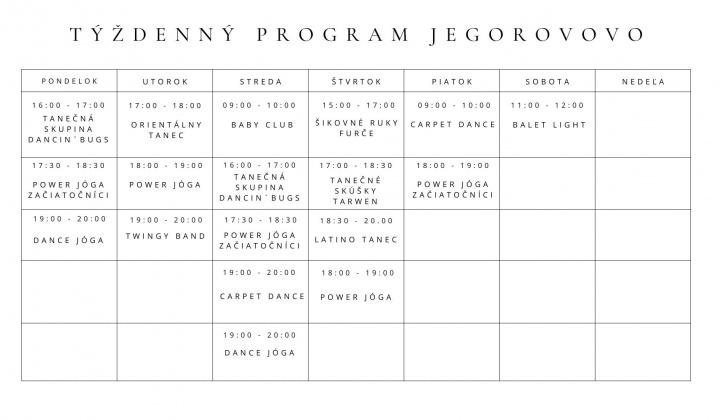 1. fotografia fotogalérie Aktuality / Program a aktivity Výmenníka Jegorovovo - foto