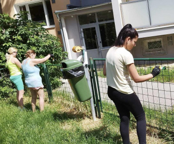 Aktuality / Psychosociálne centrum pomáha skrášľovať naše sídlisko - foto