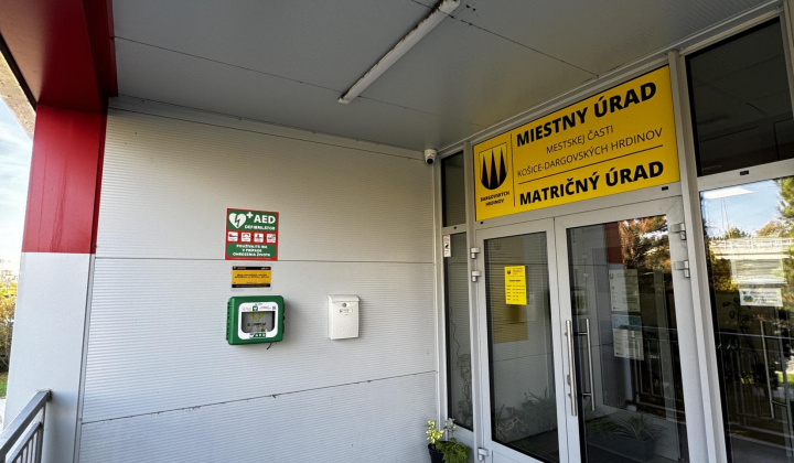 4. fotografia fotogalérie Projekty MČ z externých zdrojov / Nákup automatických externých defibrilátorov so skrinkou a alarmom. Výzva: DS/2024 – Sociálne veci a zdravotníctvo (DS/283/2024) - foto