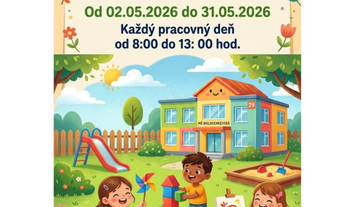 5. fotografia fotogalérie Aktuality / Zápis do materských škôl sa blíž - foto