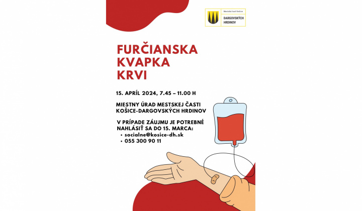 Fotka - Darujte krv počas Furčianskej kvapky krvi