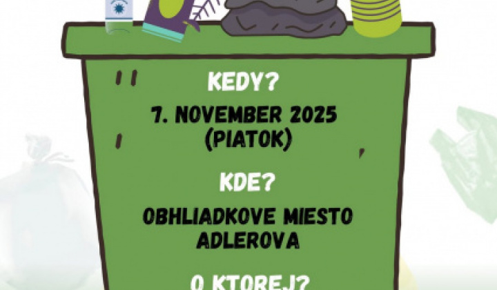 Fotka - Poďte s nami vypratať obhliadkové miesto ADLEROVA