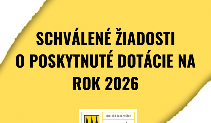 Fotka -  Schválené žiadosti o poskytnuté dotácie na rok 2026