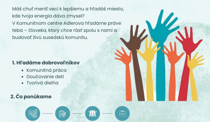 Fotka - Staňte sa súčasťou tímu. Darujte svoj čas